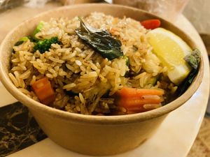 Chilli Basil fried rice  at Kindness Vegan in Darlinghurst