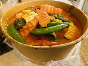 Panang Curry, pretty hot  at Kindness Vegan in Darlinghurst