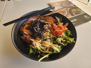 Katsu don at Kindness Vegan in Darlinghurst