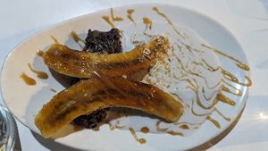 Caramelised banana + sticky rice $15.00 at Kindness Vegan in Darlinghurst