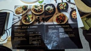 Menu May 2024 at Kindness Vegan in Darlinghurst