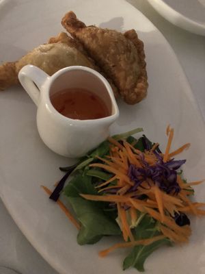 Curry puffs - $8.50 for this!! at Kindness Vegan in Darlinghurst