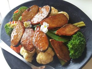 Seaweed tofu at Kindness Vegan in Darlinghurst