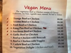 vegan options at Taste of Asia in Denver