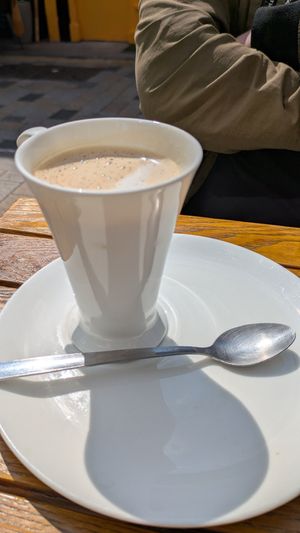 Oat latte at Rosie Chai in South West London