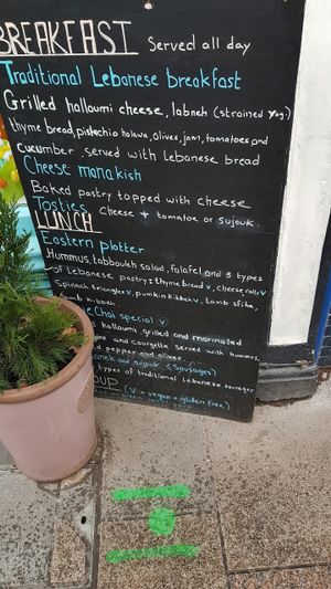 Board at Rosie Chai in South West London