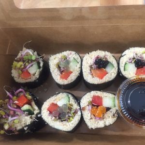 sushi at Rawligion - Tottenham St in London