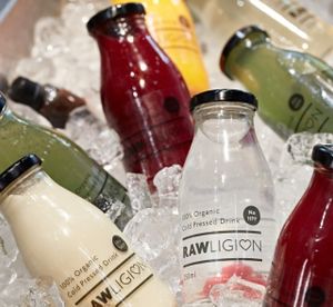 Our range of botanical drinks are exclusive and must be tried. The Brain Mylk is currently talk of the town! Free samples... at Rawligion - Tottenham St in London