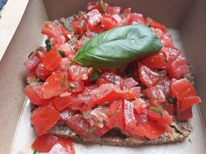 Raw brushcetta at Rawligion - Tottenham St in London