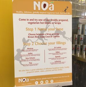 set menu  at Noa in London