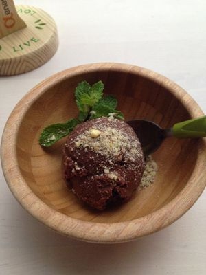 Chocolate icecream :) at Groot in Moscow