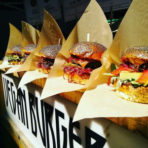 Burgers are all overdelicious! at Big V - Borough Market in South East London