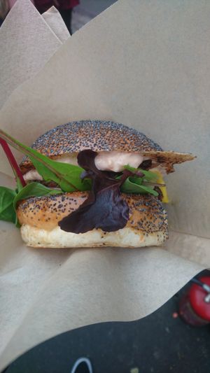 Vegan Cheeseburger  at Big V - Borough Market in South East London