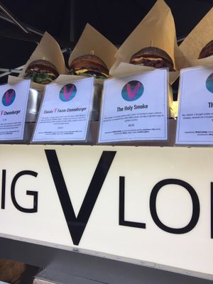 4 burgers at Big V - Borough Market in South East London