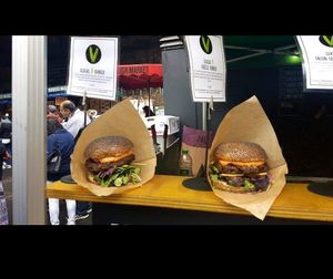 Burgers at Big V - Borough Market in South East London
