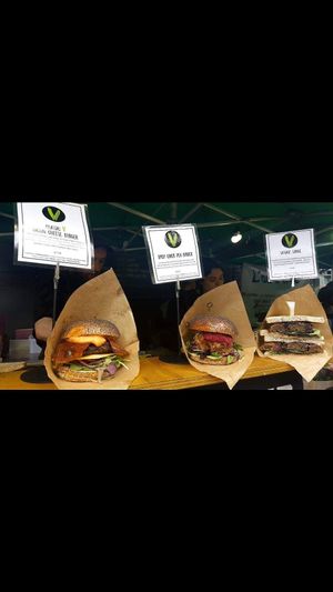 Burgers at Big V - Borough Market in South East London
