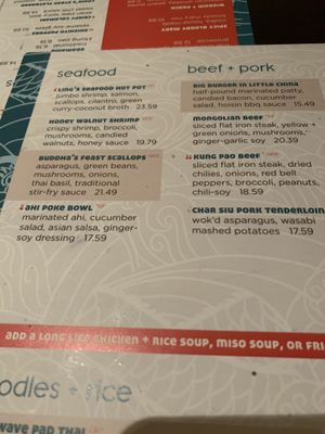 Choose Buddha’s Feast, let them know you are vegan and sub tofu for the scallops at DFW - Ling & Louie's - TA in Grapevine