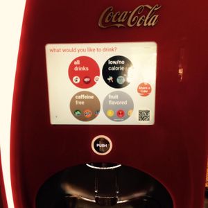 soda fountain  at Baguette de France in Berrien Springs