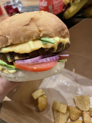 vegan big mac  at The Cashew Tree in Pecatu