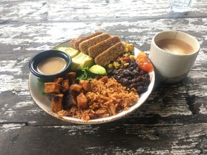 Burrito bowl made vegan   at The Cashew Tree in Pecatu