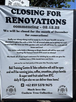 Update  at The Cashew Tree in Pecatu