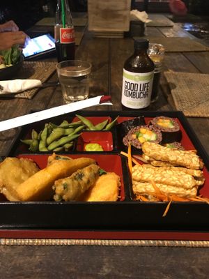 vegan bento box at The Cashew Tree in Pecatu