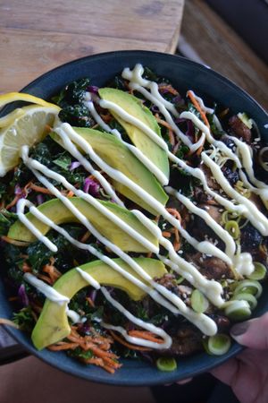 Teriyaki Buddha Bowl at The Cashew Tree in Pecatu