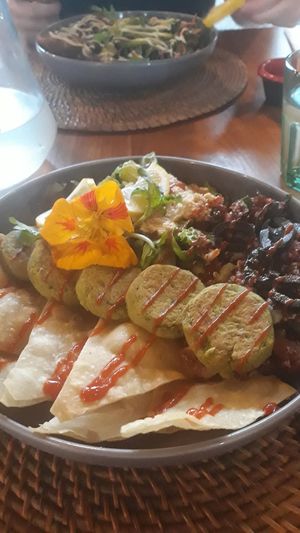 Falafel bowl at The Cashew Tree in Pecatu