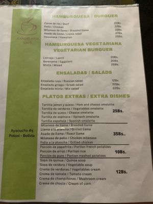   at Koala Cafe in Potosi