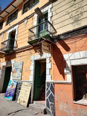 Entrance at Koala Cafe in Potosi