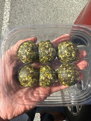 Matcha balls  at Que SeRaw SeRaw in Burlingame