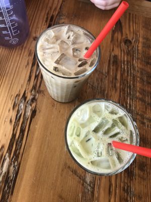 Matcha and sencha   at Behind the Museum Cafe in Portland