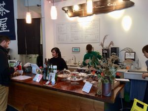 Place your order at the front counter at Behind the Museum Cafe in Portland