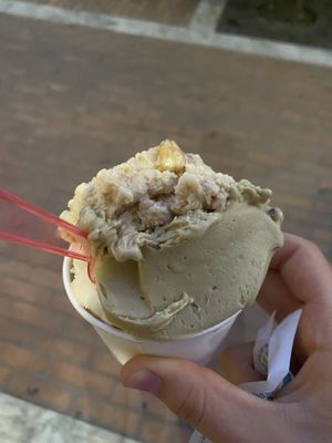 hazelnut, pistachio, & almond👅 at La Dolce Vita in La Spezia