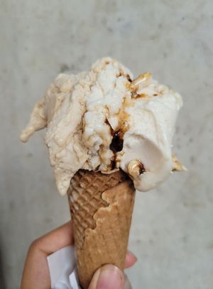 almond and caramel flavour😋 at La Dolce Vita in La Spezia