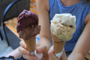 Yummy gelato! at La Dolce Vita in La Spezia