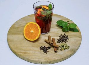 cranberry tea at Nesterka in Grodno