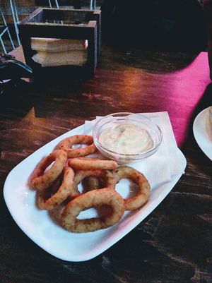 Onion rings at Nesterka in Grodno