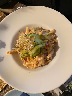 Coconut pasta at Kohvik Kroon in Parnu