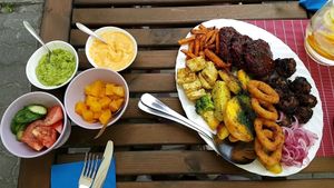 vegan share platter at Kohvik Kroon in Parnu