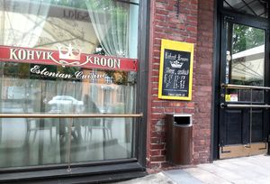 Kohvik Kroon from outside at Kohvik Kroon in Parnu