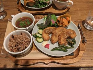 Cutlets set at Kissa Saeki in Hiroshima