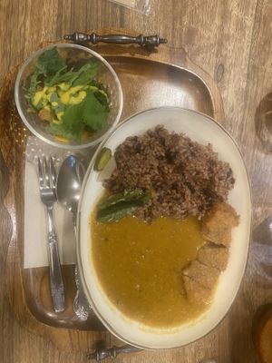 Curry with cutlet   at Kissa Saeki in Hiroshima
