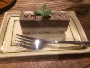 Vegan cake- so good  at Kissa Saeki in Hiroshima
