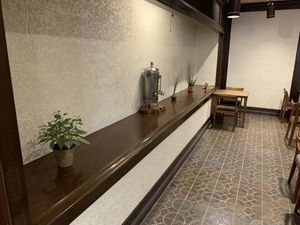 The display area at Kissa Saeki in Hiroshima