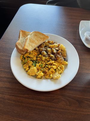 Tofu Scramble at Woodrose Cafe in Garberville