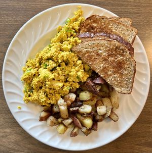 Tofu scramble   at Woodrose Cafe in Garberville