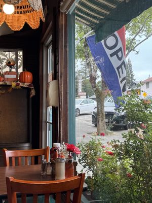   at Woodrose Cafe in Garberville