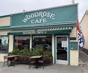   at Woodrose Cafe in Garberville