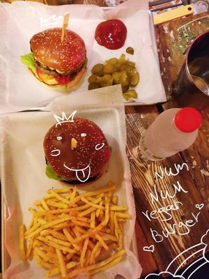 Rainbow burger ~ Tel aviv at Rainbow - Ibn Gvirol in Tel Aviv